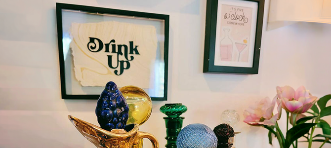 5-Step Bar Cart Art DIY